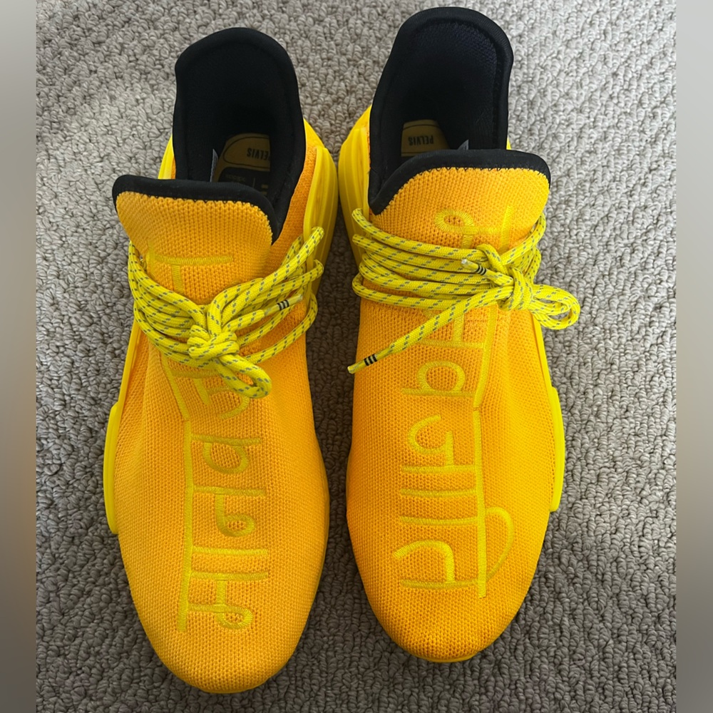 Adidas | HU NMD Pharrell Williams Human Race Yellow Extra Eye Size 11.5